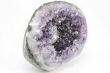 Purple Amethyst Geode With Polished Face - Uruguay #199746-1